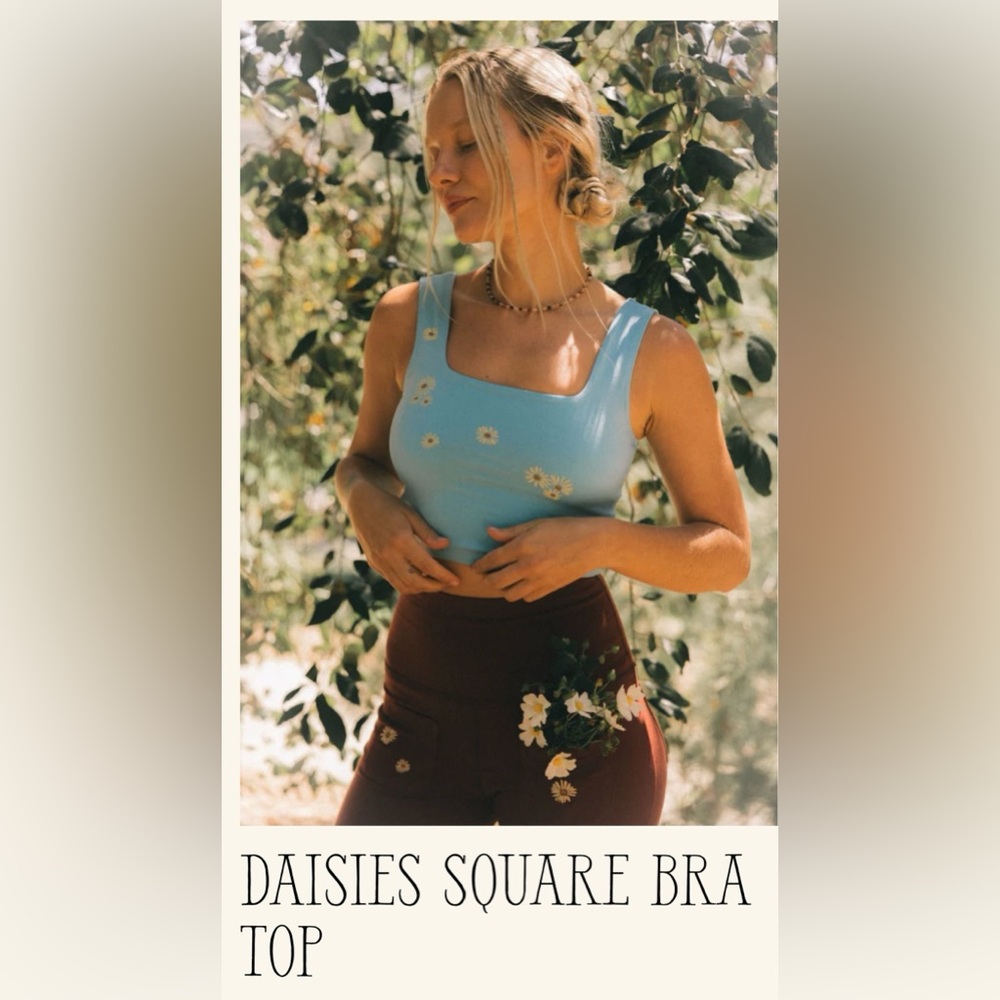 Purusha People NIB Daisy Square Bra Top
